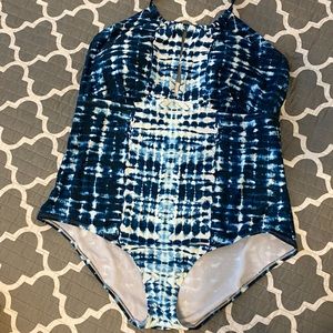 Halter one piece swimsuit